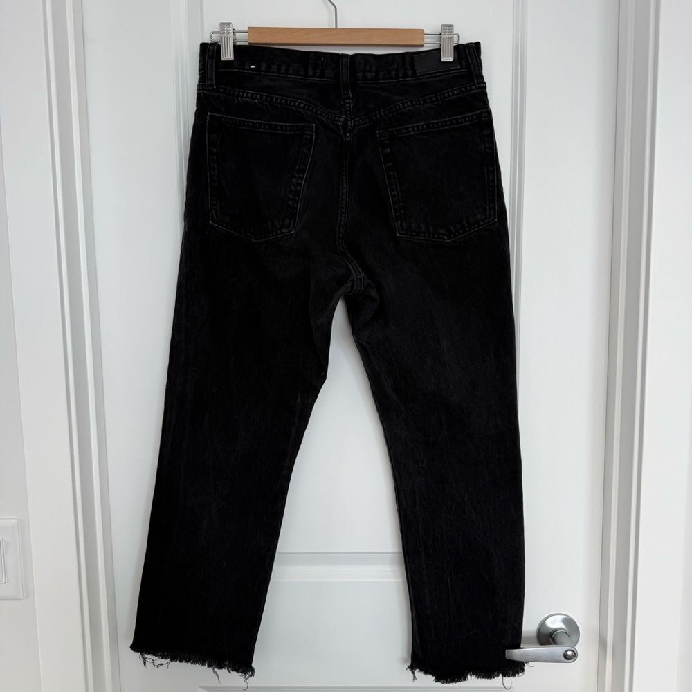 MANGO | Havana Straight Leg Black Jeans - Size 8 - Picture 10 of 15